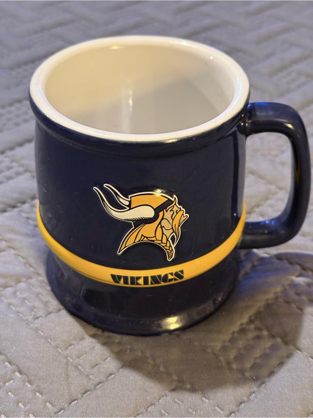 NFL Minnesota Vikings Dark Blue and Gold Ceramic Mug